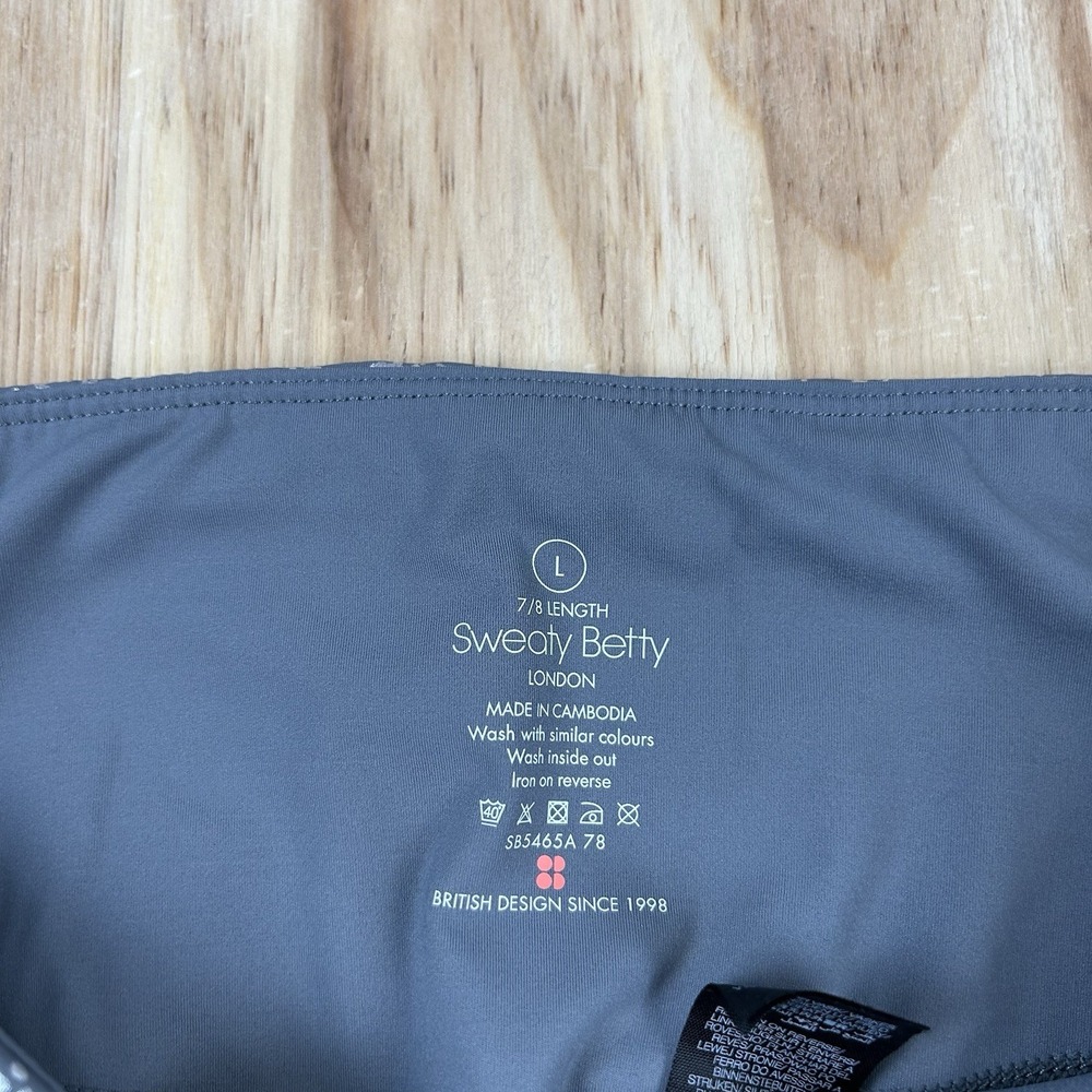 Sweaty Betty London Womens L Silver Bling 7/8 Leggings SB5465A78 - Picture 2 of 9